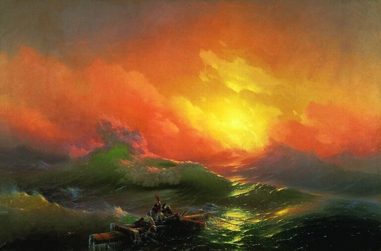 A Nona Onda" (The Ninth Wave), 1850 - Ivan Aivazovsky